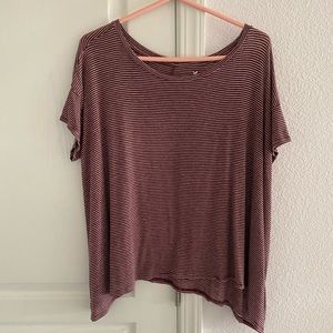 Oversized AE Boyfriend Striped Top